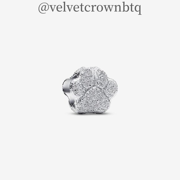 Pandora Textured Paw Mini Charm - Picture 1 of 5